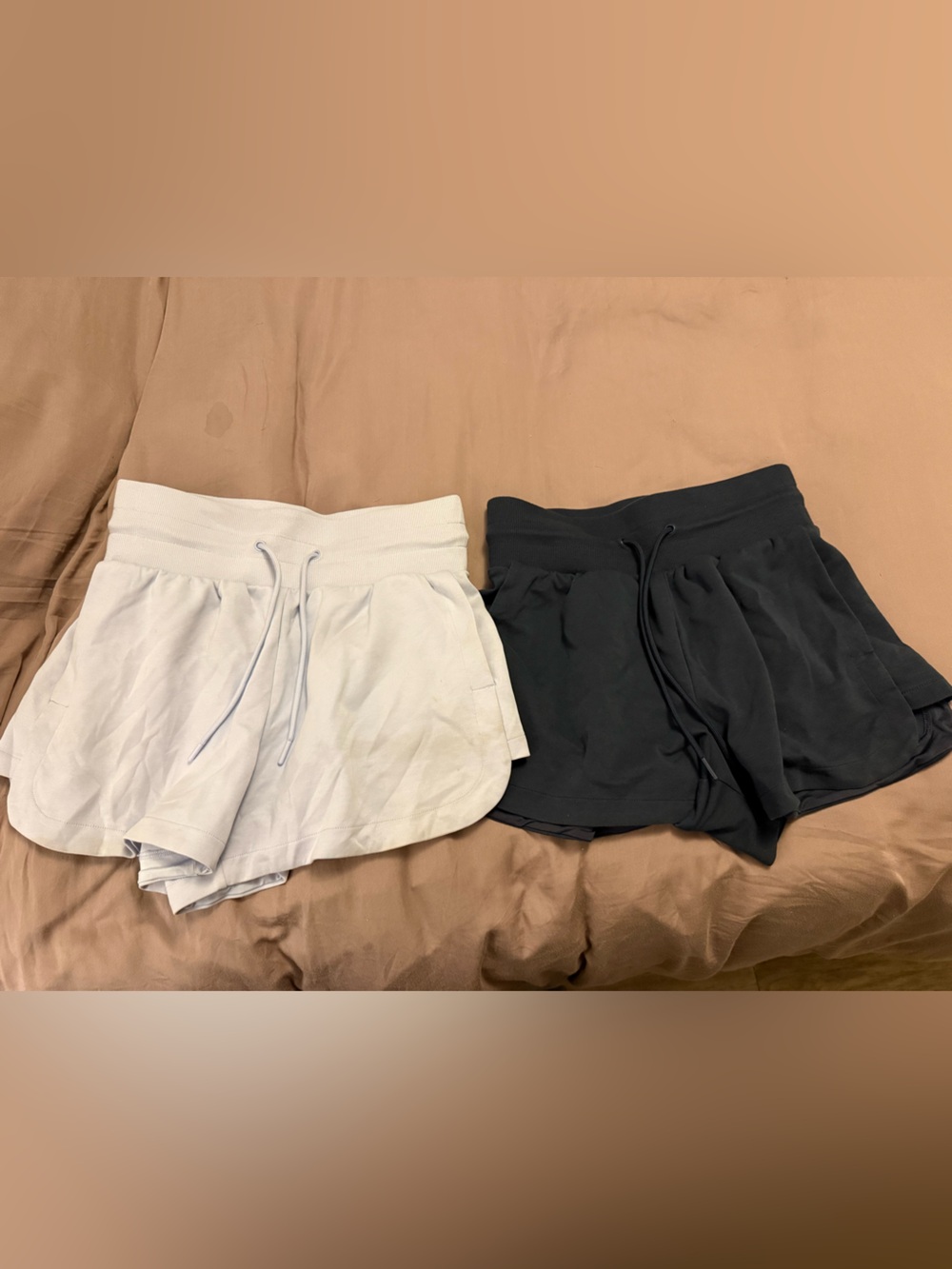 Old Navy women’s Drawstring Shorts - light blue & dark blue
